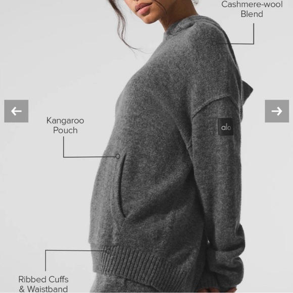 alo Cashmere Wool Hoodie - Picture 14 of 15